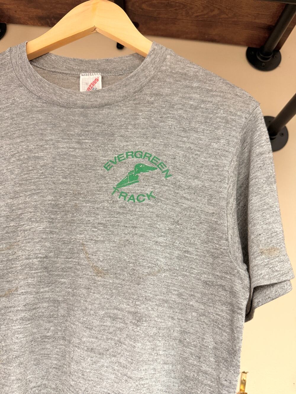 80s Evergreen College Track Team Vintage Geoducks Jerzees Tee Shirt University